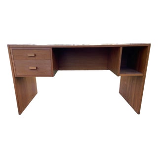 Vintage Mid Century Modern Teak Danish Writing Desk For Sale