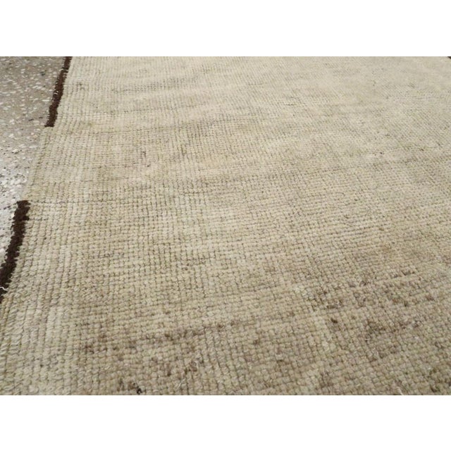 Rustic Galerie Shabab Collection Early 20th Century Turkish Oushak Throw Rug For Sale - Image 3 of 7