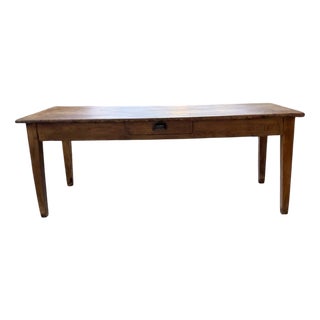 Pine, Oak and Walnut Farmhouse Table, 1950s For Sale