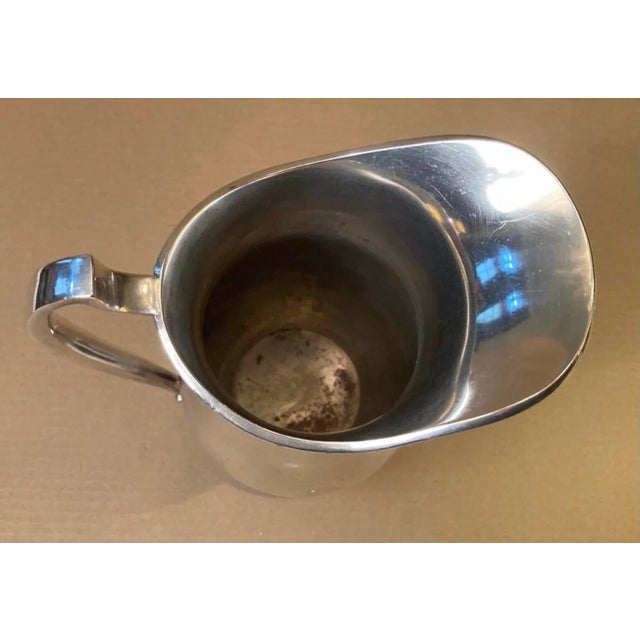 Sheffield Silver Co. Vintage Sheffield Silverplate Water Serving Pitcher in a Slim Georgian Classical Style For Sale - Image 4 of 12