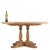 This French round solid oak table, dating to circa 1940, features a substantial thick-plank top allowing its warm,...