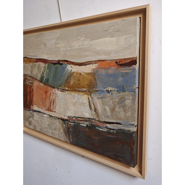 Temps Calme, Abstract Landscape, Contemporary, Framed by Sophie Dumont For Sale - Image 6 of 8