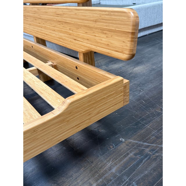 California King Size Greenington Currant Bamboo Platform Bed Frame For Sale - Image 10 of 12
