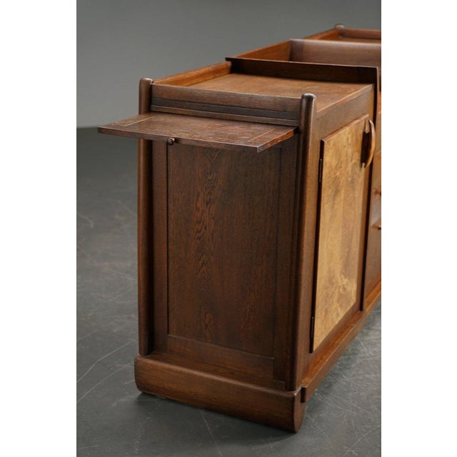 Wood Amsterdamse School Sideboard by Architect Paul Bromberg For Sale - Image 7 of 18