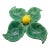 Vintage Usa Jb34 Mid-Century Modern Green Ceramic Leaf Serving Dish For Sale