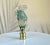 Ngwenya Glass Animal Lamp Finial on Golden Brass Hardware For Sale - Image 4 of 5