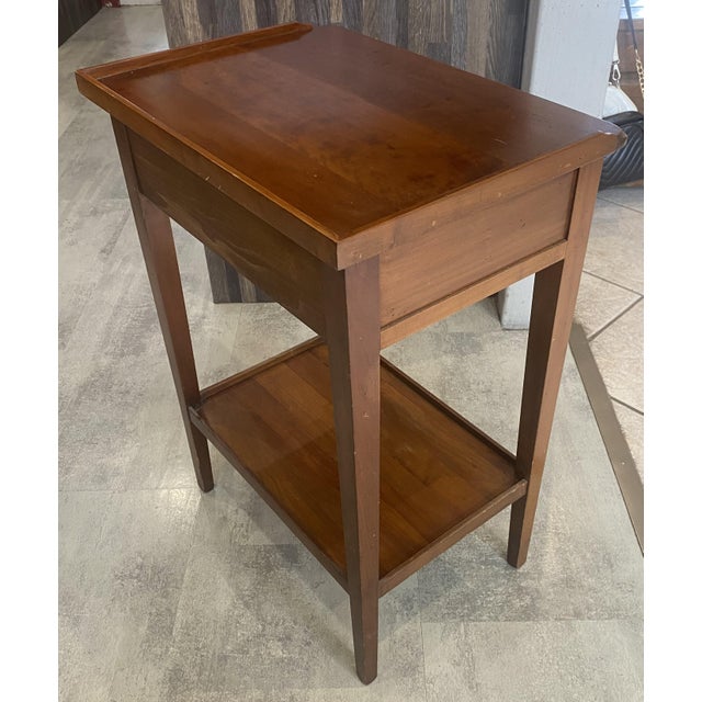 Vintage Side Table in Cherry Wood, 1950s For Sale - Image 6 of 18