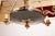 Chandelier, 6 arms, black metal with rich brass decoration. Up to 250V (Europe/UK Standard).The wiring of this item may be...