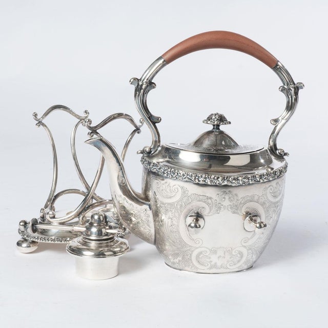 Antique English Silverplated Tilting Tea Kettle Chairish