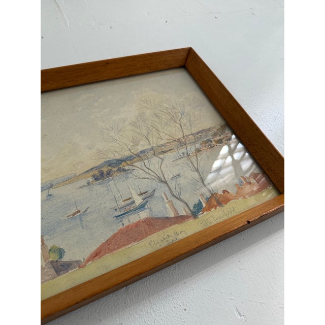1920s Signed Nautical Watercolor, Australia For Sale In Minneapolis - Image 6 of 6