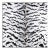 Sample - The House of Scalamandré Tigre Fabric, Off-White & Black For Sale