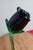 Vintage Murano. Amethyst Vase W/Emerald Vine Wrap Around Vase, With Matching Flowers For Sale - Image 9 of 12