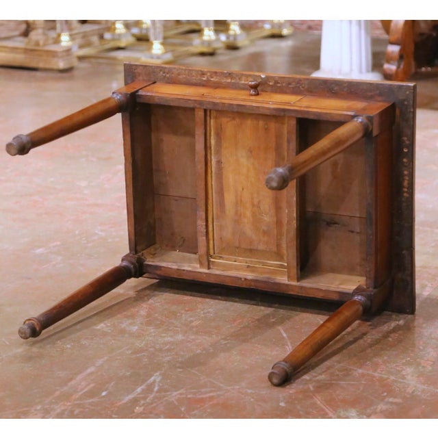 19th Century French Louis Philippe Cherry Bedside Table With Drawer For Sale - Image 13 of 13