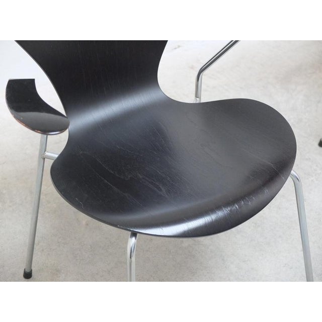 Arne Jacobsen 3207 Armchairs by Arne Jacobsen for Fritz Hansen, 1980, Set of 2 For Sale - Image 4 of 16