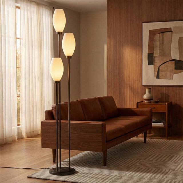 Designed by Herve Saintonge in 2023, the Willows Accent Floor Lamp in matte black brings bold sophistication and warmth to...
