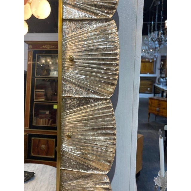 2000 - 2009 Murano Ruffle Mirror For Sale - Image 5 of 7