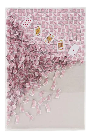 Wall Sculpture, Royal Flush Playing Card Artwork 2 from Kenneth Ludwig Chicago
