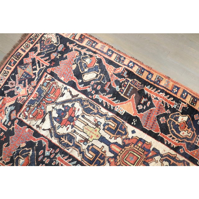 Late 19th Century Tribal Northwest Persian Wide Intermediate Runner rug no. j5274 For Sale - Image 5 of 8