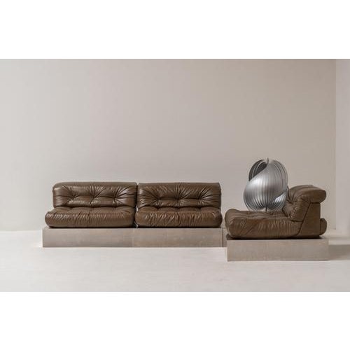 Green First Edition Mah Jongh Sofa from Roche Bobois, 1970s, Set of 3 For Sale - Image 8 of 18