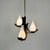 Mid-Century Modern Italian Pendant Light in Teak with Milk Glass and Brass, 1960s This piece is designed in the style of...