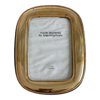 1980s Sterling Silver Picture Frame - Tarnished For Sale