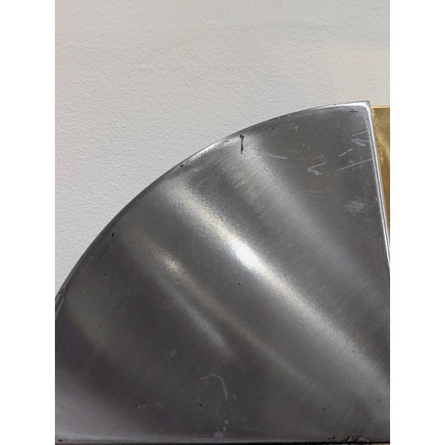 Curtis Jere Cjere Mirror1970s Brass & Chrome Italian Glam Mirror – C. Jere For Sale - Image 4 of 6