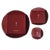 Stunning vintage set of three nesting trays by renowned Japanese designer Yumi Katsura. Each tray features a deep crimson...