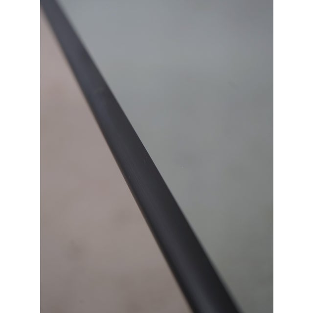 Lexington Duncan Phyfe Mahogany Glass Top Dining Room Table For Sale - Image 9 of 12