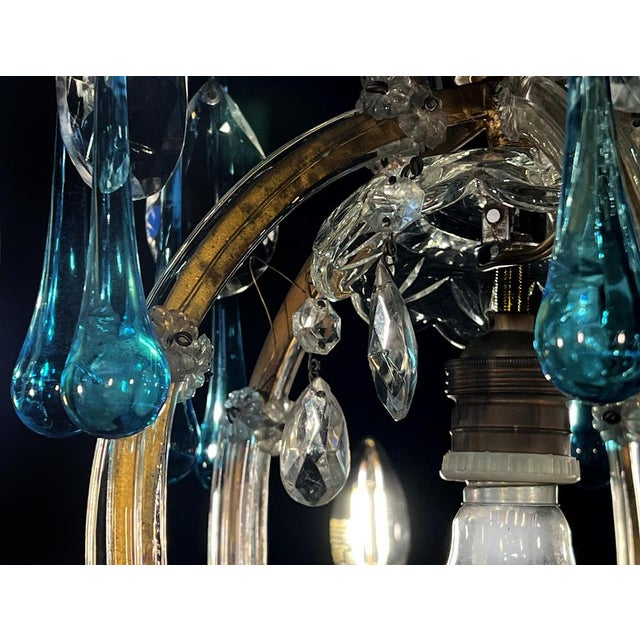 1950s Greta Gargo Tears Murano Chandelier, 1950s For Sale - Image 5 of 17