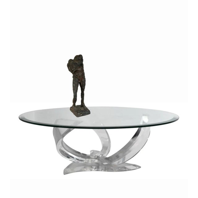 Ebony Mid Century Abstract Sculpture of a Male Figure by Serge Monsau (24" High) For Sale - Image 8 of 8