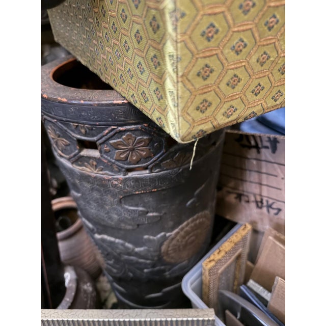 Tokoname Shudei Redware Umbrella Stand or Plantstand For Sale - Image 18 of 18