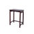 Vintage Oriental Simple Geometric Apron Rectangular Brown Side Table For Sale In San Francisco - Image 6 of 8