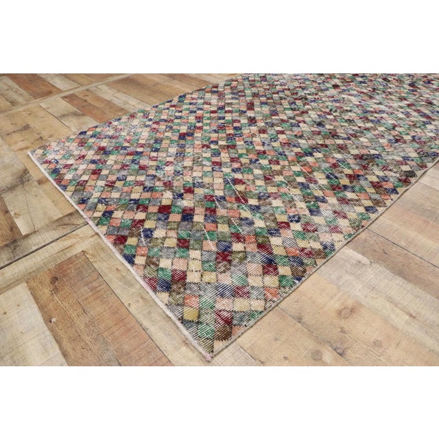 Textile Vintage Turkish Sivas Rug, 04'00 X 08'09 For Sale - Image 7 of 10