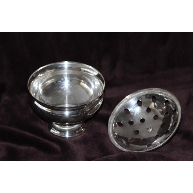 1950s Silver Rose Bowl or Vase, 1950s For Sale - Image 5 of 9