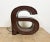 Brown Vintage Illuminated Letter A, 1970s For Sale - Image 8 of 13