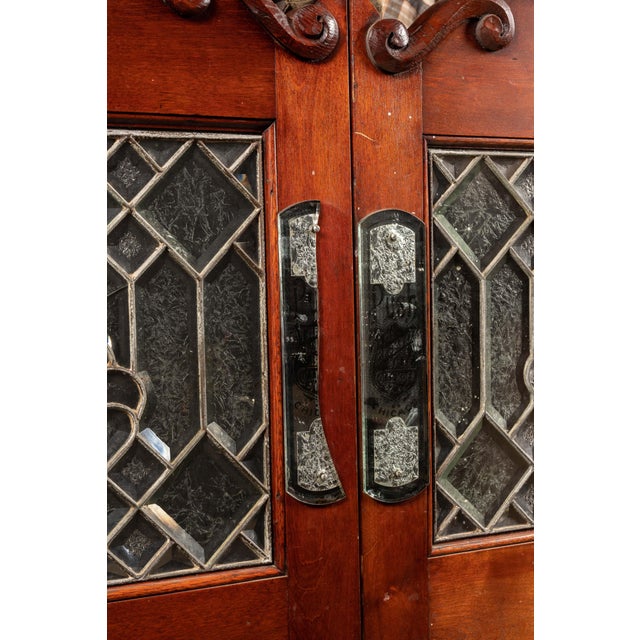 Wood Late 19th Century Mahogany Brunswick Saloon Doors For Sale - Image 7 of 9
