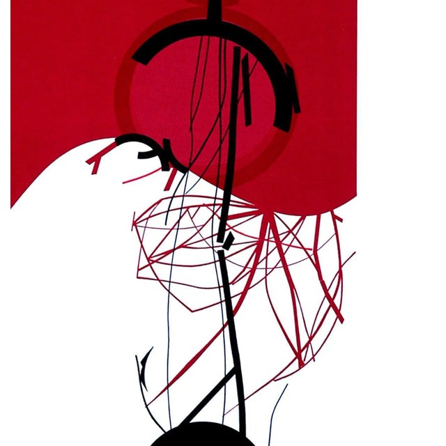 Half Red - Original Lithograph by Gianni Polidori - 1970 ca. For Sale - Image 3 of 4