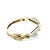 1940s Victorian 14K Gold & Platinum Pearl and Diamond Bangle Bracelet, 2.20 Carat For Sale - Image 5 of 12