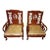 Chinoiserie Chinese-Style Rosewood Lounge Chairs - a Pair For Sale