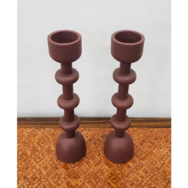 1990s Vintage Candleholders, Italy, 1990s, Set of 2 For Sale - Image 5 of 8