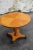 Mid-Century Modern Swedish Art Deco Round Golden Elm Pedestal End or Side Table For Sale - Image 3 of 11