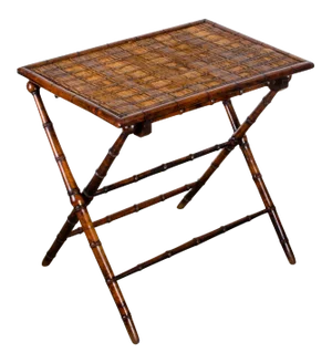 19th Century French Faux Bamboo Folding Table