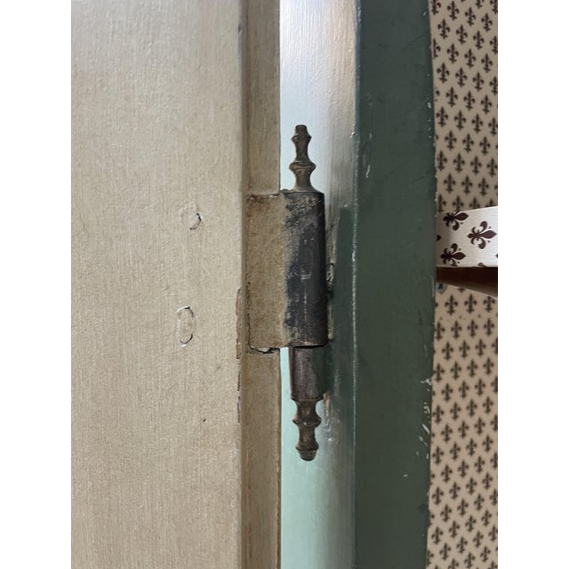 Green Lacquered Wardrobe, 1850s For Sale - Image 6 of 13