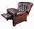 Vintage Ethan Allen Cromwell Tufted Genuine Leather Recliner For Sale - Image 9 of 12