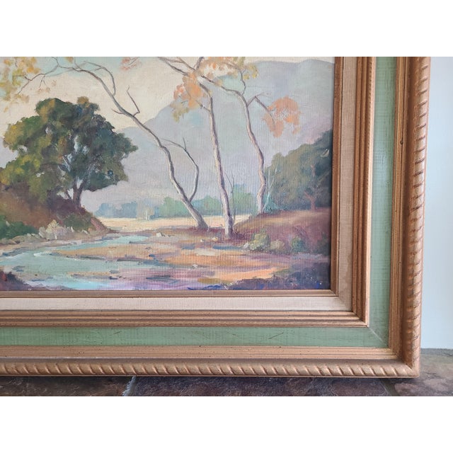 Cornelia Reimer 1950's Plein Air Oil Painting Arroyo Seco California Landscape For Sale - Image 11 of 13