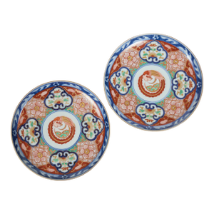 Pair Small Imari Plates