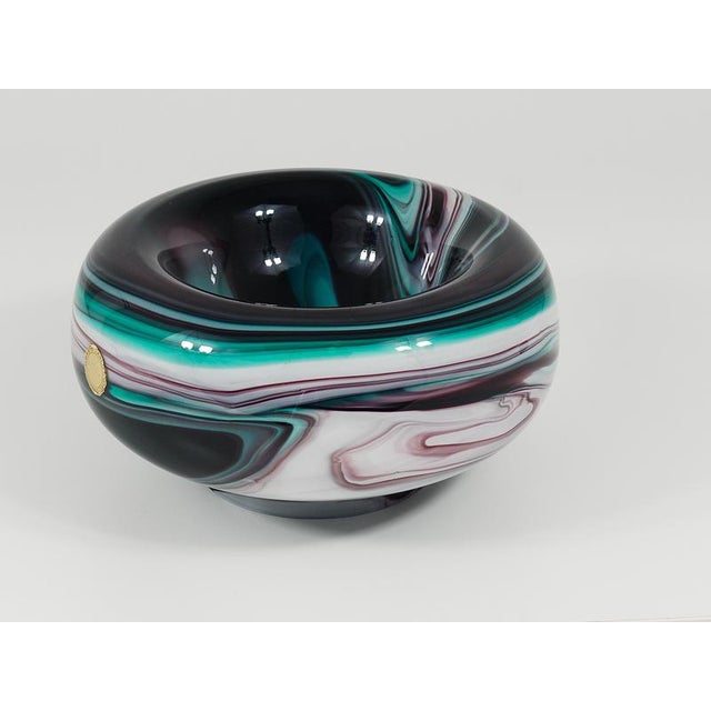 Large Italian Murano Marble Glass Bowl by Carlo Moretti, 1960 For Sale - Image 10 of 16