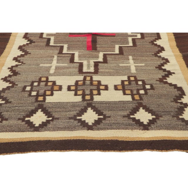 Early 20th Century Vintage Ganado Navajo-Style Kilim Rug - 03'09 X 07'01 For Sale - Image 5 of 8