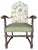Chinoiserie Vintage Hacienda Chairs by Sherrill Reupholstered in P. Kaufmann Ayala Jasper Embroidery - A Pair For Sale - Image 3 of 5