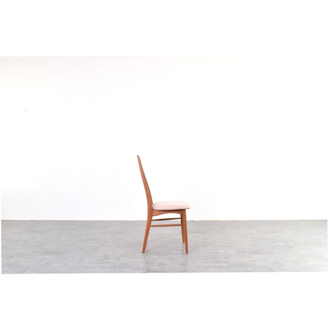 1960s Mid-Century Modern Eva Dining Chairs in Teak and Wool by Niels Koefoed for Koefoed Hornslet, 1960s, Set of 4 For Sale - Image 5 of 14